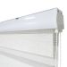 Persiana Rolo Double Vision Zebra 160larg x 160alt Linho com bando