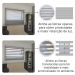 Persiana Rolo Double Vision Zebra 160larg x 220alt Cinza com bando