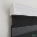 Persiana Rolo Double Vision Zebra 160larg x 220alt Preta com bando
