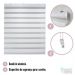 Persiana Rolo Double Vision Zebra 180larg x 220alt Branca com bando