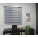 Persiana Rolo Double Vision Zebra 220larg x 220alt Cinza com bando