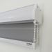 Persiana Rolo Double Vision Zebra 220larg x 220alt Cinza com bando