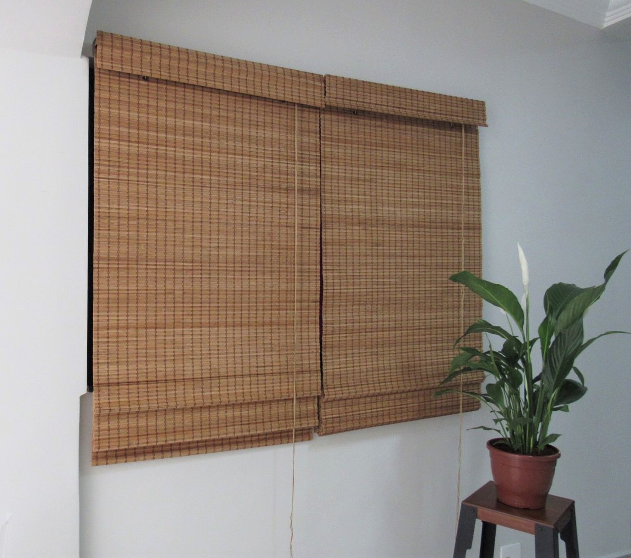 Persiana Romana Bambu Block 240larg x 220alt Natural (2pçs)
