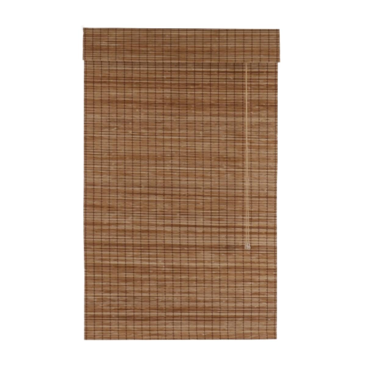 Persiana Romana Bambu Block 240larg x 220alt Natural (2pçs)