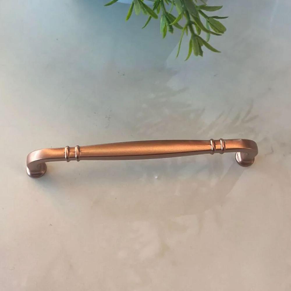 Conjunto 6 Puxadores Alça Cobre 1767 Grenade para Móveis Armários Gavetas Torralba