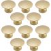 Kit 10 Puxadores 200 Tucson Ponto Dourado Para Móveis Armários e Gavetas