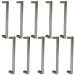 Kit 10 Puxadores para Móveis Alça Reta Oeiras 128mm Zamac Br