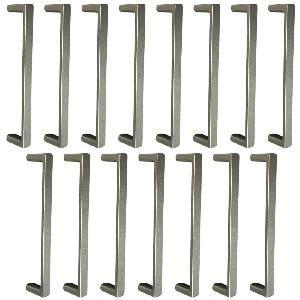 Kit 15 Puxadores Alça para Móveis 128mm Bronze Zamac Retas Oeiras Guarda-Roupas Gavetas Armários Torralba