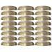 Kit 24 Puxadores Ouro Velho 2773 Quebec Concha Torralba para Móveis Armários Gavetas