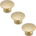 Kit 3 Puxadores 200 Tucson Ponto Dourado Para Móveis Armários e Gavetas