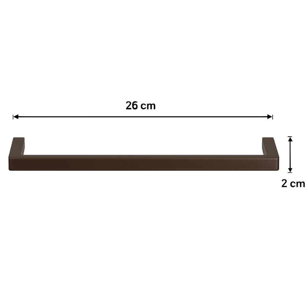 Kit 30 Puxadores Retos 256mm Bronze Alça Oeiras Balcão Gavet