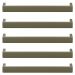 Kit 5 Puxadores Alça Sobrepor Bronze 23cm Minimalista Gavetas Cômodas Piauí Torralba
