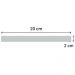 Kit 5 Puxadores para Móveis 20cm Linear Libero Nuovo Cinza Torralba 4523 Anodizado Jat