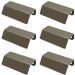 Kit 6 Puxadores PV22 80 Alça de Sobrepor Bronze Para Móvel Armários Gavetas Zamac