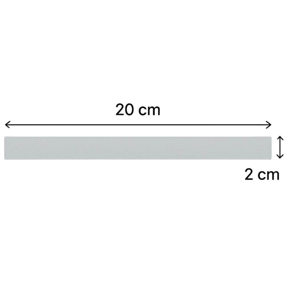 Puxador Para Móvel Linear Libero Nuovo Cinza 20cm Torralba A