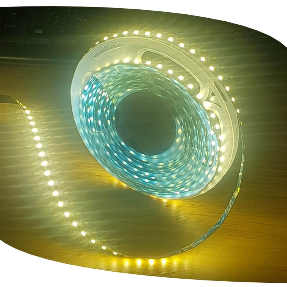 Rolo de Fita Led 4000k 5m Adesiva e Fonte de Alimentação Sli