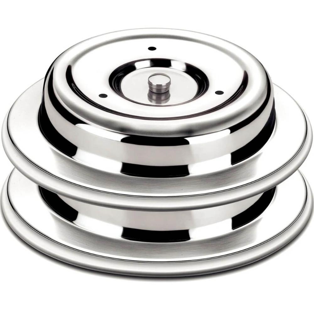10 Cloche Tramontina Aço Inox 28cm Cúpula para Servir Tampa de Alimentos Restaurante