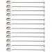 12 Colheres Bailarina Espiral com Disco Tramontina em Aço Inox 27 cm Drinks Coquetel