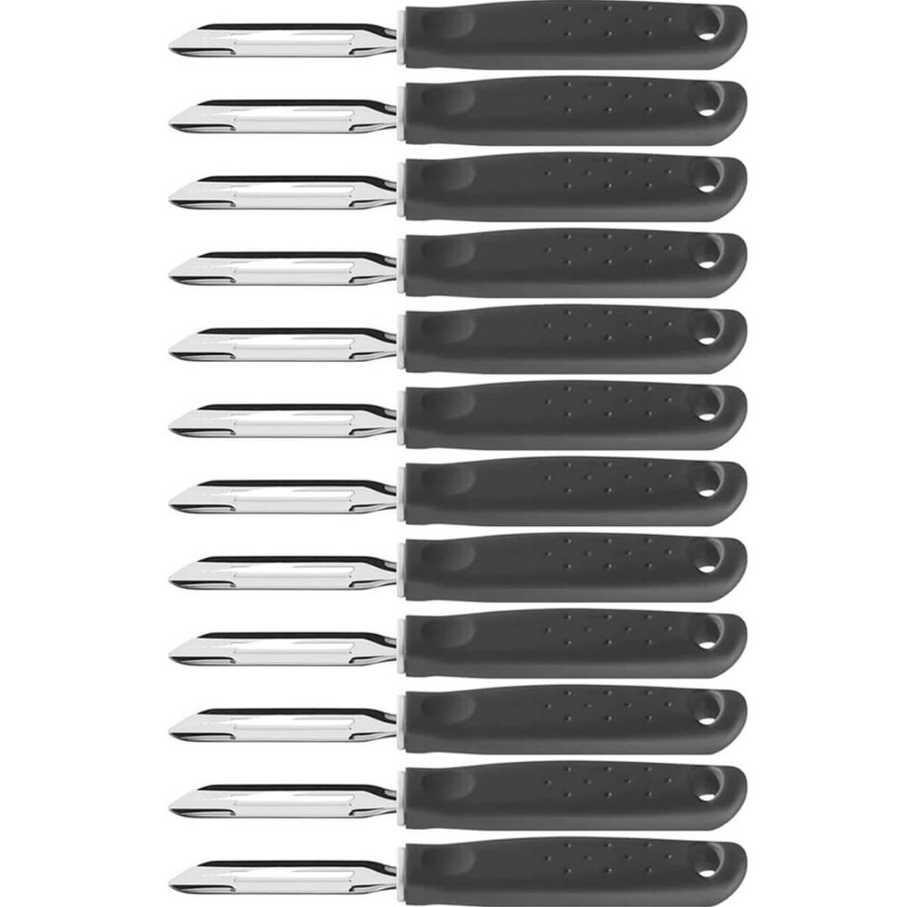 12 Descascadores Manuais Tramontina Aço Inox Restaurante Utilitá Batata Fruta Legumes