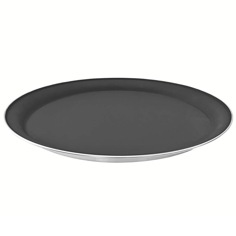 Bandeja Redonda Antiderrapante Garçom Profissional 40cm Tram
