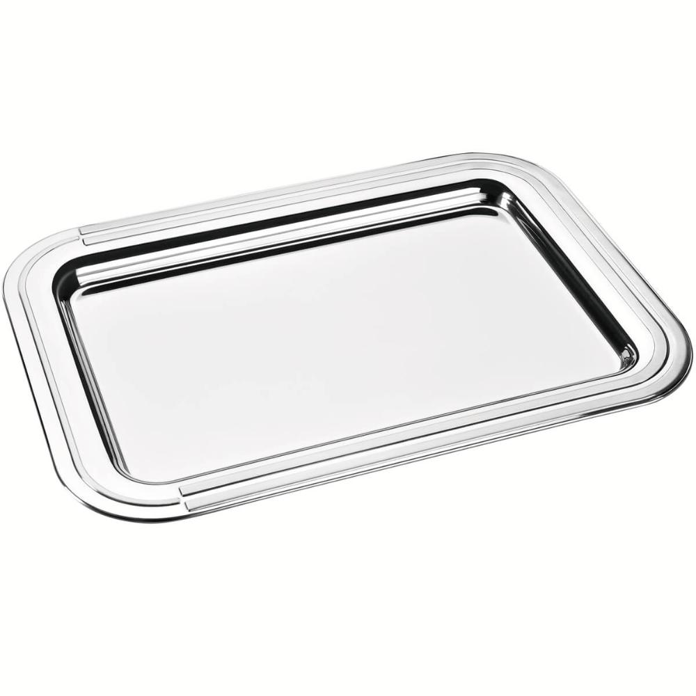 Bandeja de Inox Tramontina Ciclo Retangular 42x30cm para Ser