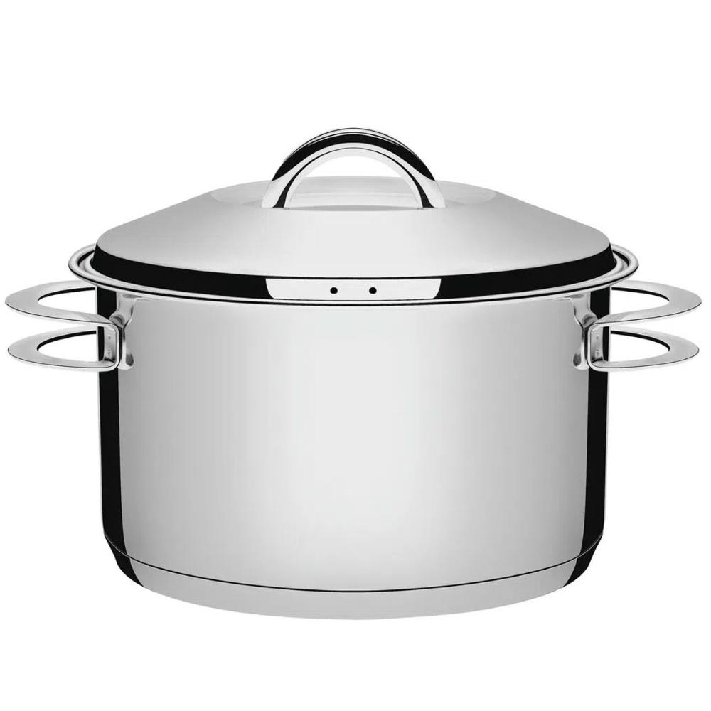 Caçarola Tramontina Solar 28cm 8,4L em Aço Inox com Fundo Tr