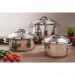 Caçarola Tramontina Solar 28cm 8,4L em Aço Inox com Fundo Tr