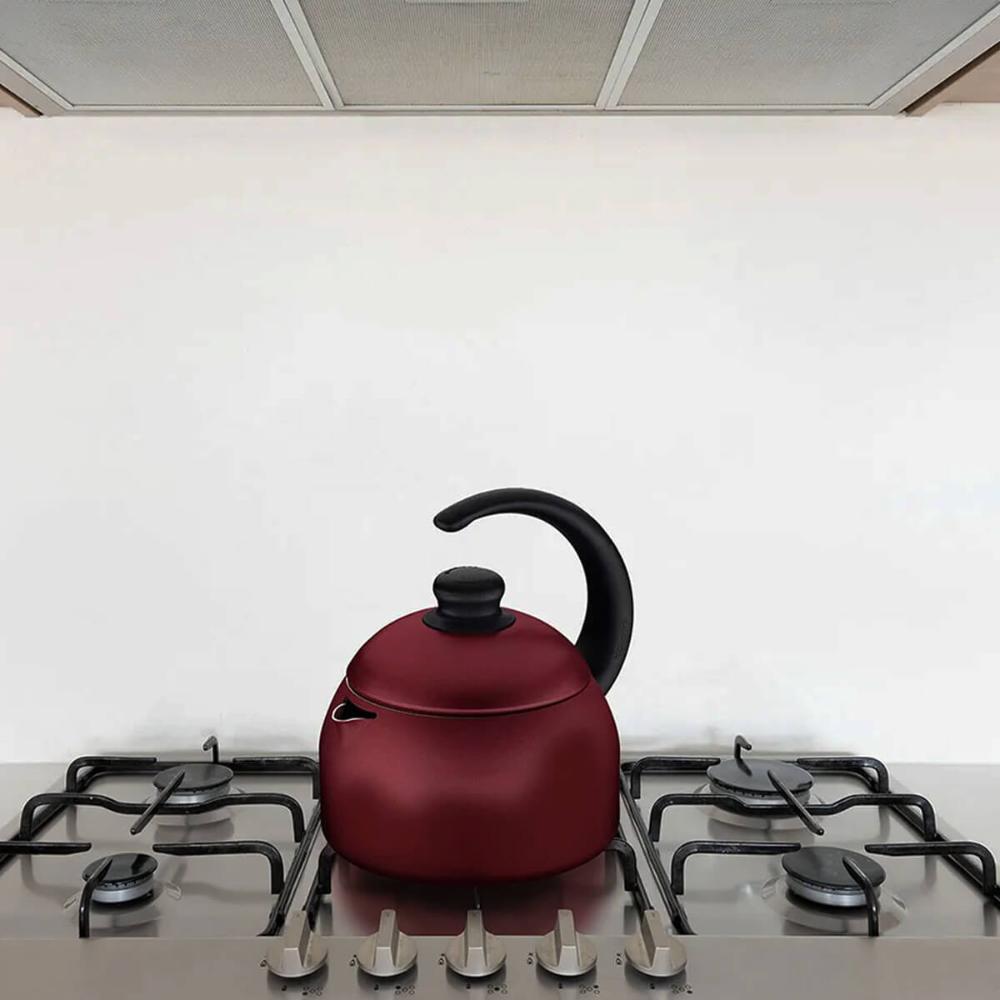 Chaleira Tramontina Paris Antiaderente Starflon Max Vermelho 1,9l em Alumínio com Revestimento