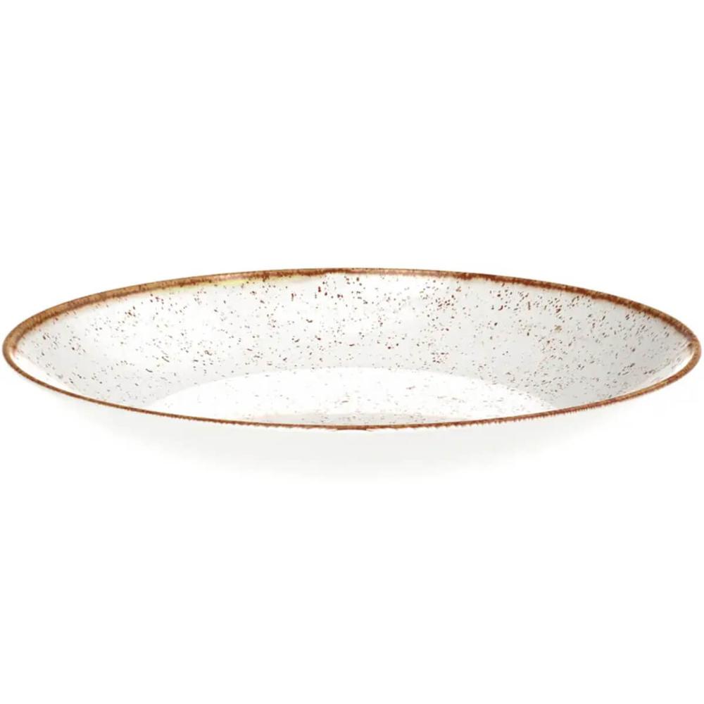 Conjunto 12 Pratos Tramontina de Porcelana Rústicos Fundos D