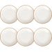 Conjunto 6 Pratos Rústicos Tramontina 25cm Rasos Porcelana Decorado Marrom
