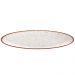 Conjunto 6 Pratos Rústicos Tramontina 25cm Rasos Porcelana Decorado Marrom