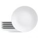 Conjunto 6 Pratos Tramontina Porcelana Leonora Rasos 25cm Br