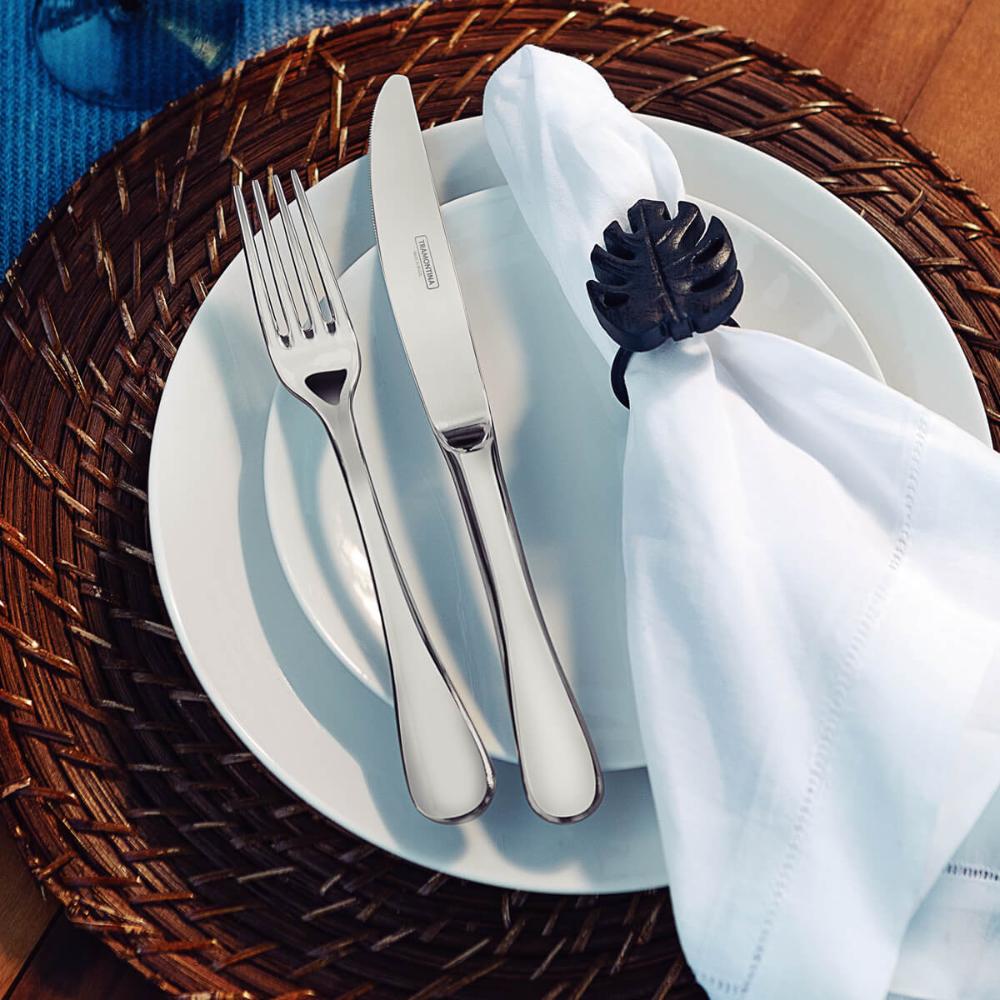 Conjunto 6 Pratos de Porcelana Tramontina Sophia 28cm Rasos