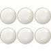 Conjunto 6 Pratos de Sobremesa Porcelana Tramontina 21cm Rústicos Marrom Mesa Posta