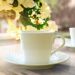 Conjunto Xícara e Pires Café 70ml Porcelana Decorada Tramont