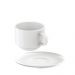 Conjunto de Xicara e Píres Porcelana 240ml Chá Paola Tramontina 2 Peças