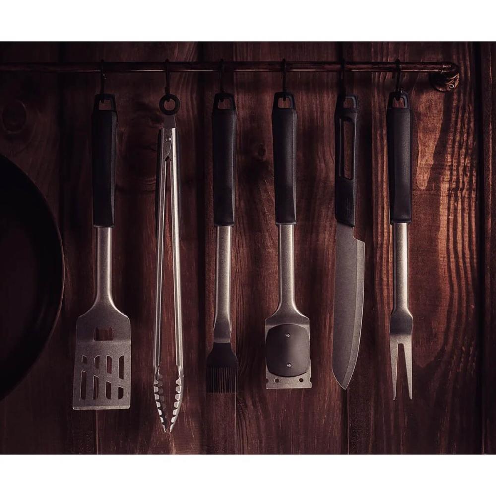 Escova de Limpar Grelha Aço Inox com Raspador Churrasqueira Tramontina Black