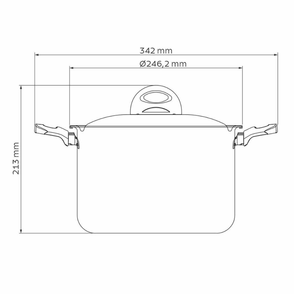 Espagueteira Tramontina Loreto em Alumínio 22cm 5,7L Antiade