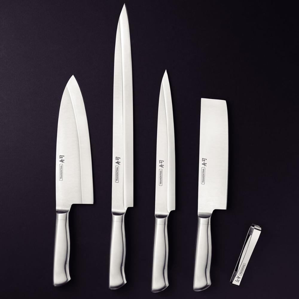 Faca Nakiri Tramontina Sushi Diamond 7' Comida Japonesa Sash