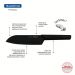 Faca Santoku Tramontina Nygma 7' Inox Preta para Cortar Legumes Temperos Cabo Polipropileno