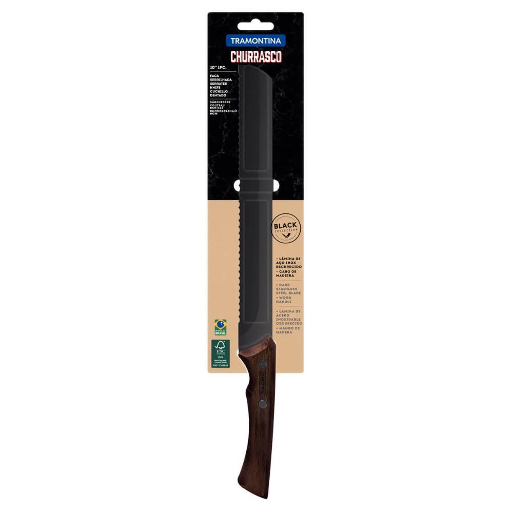 Faca Serrilhada Tramontina Churrasco Brisket 10 Polegadas Aç