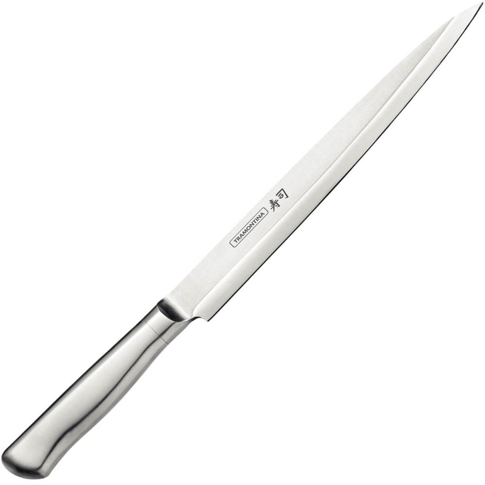 Faca Yanagiba Tramontina Diamond 9' Aço Inox para Sushi Sashimi Comida Japonesa Cozinha