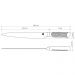Faca Yanagiba Tramontina Diamond 9' Aço Inox para Sushi Sashimi Comida Japonesa Cozinha