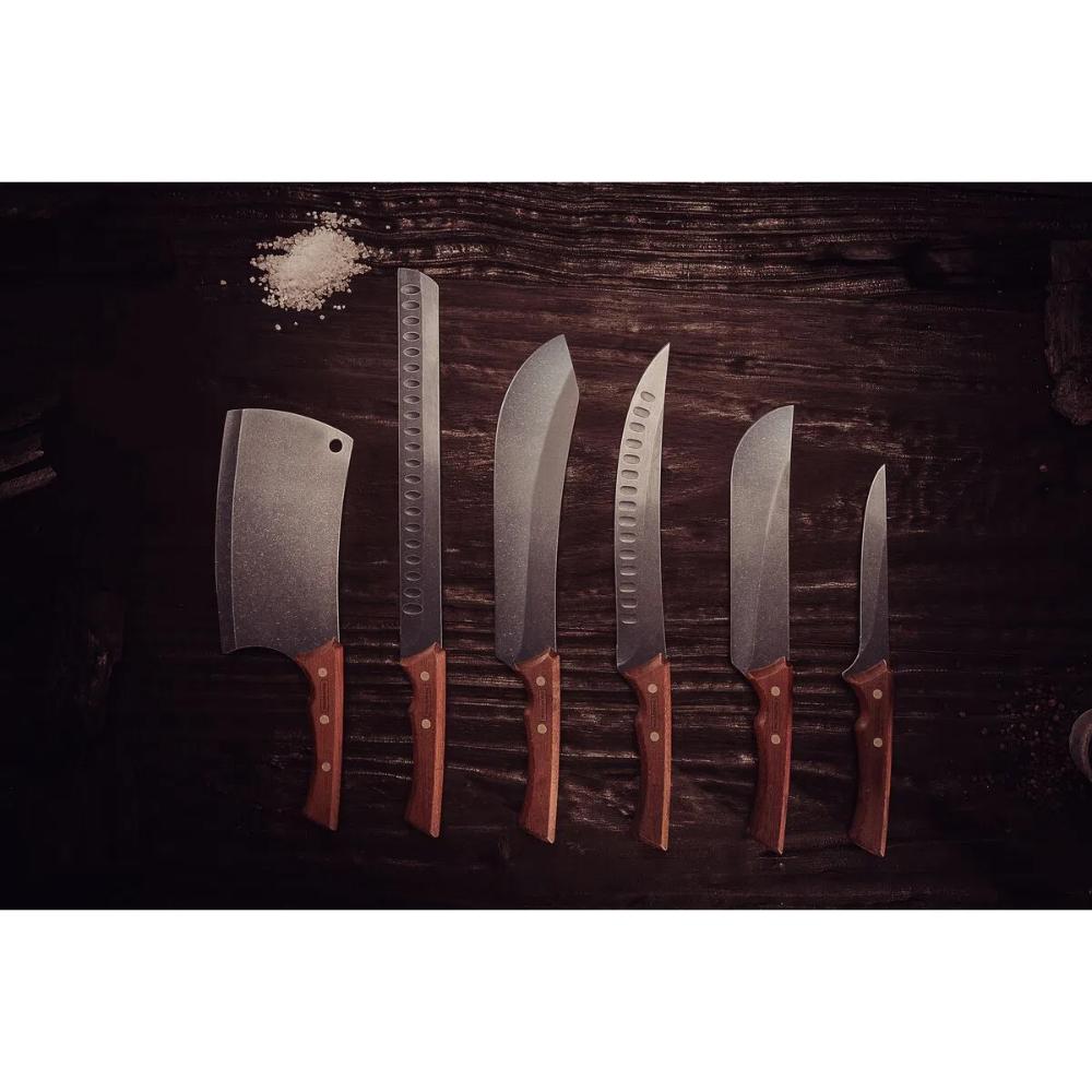 Faca para Carne Tramontina Churrasco Lâmina Aço Inox Escurec