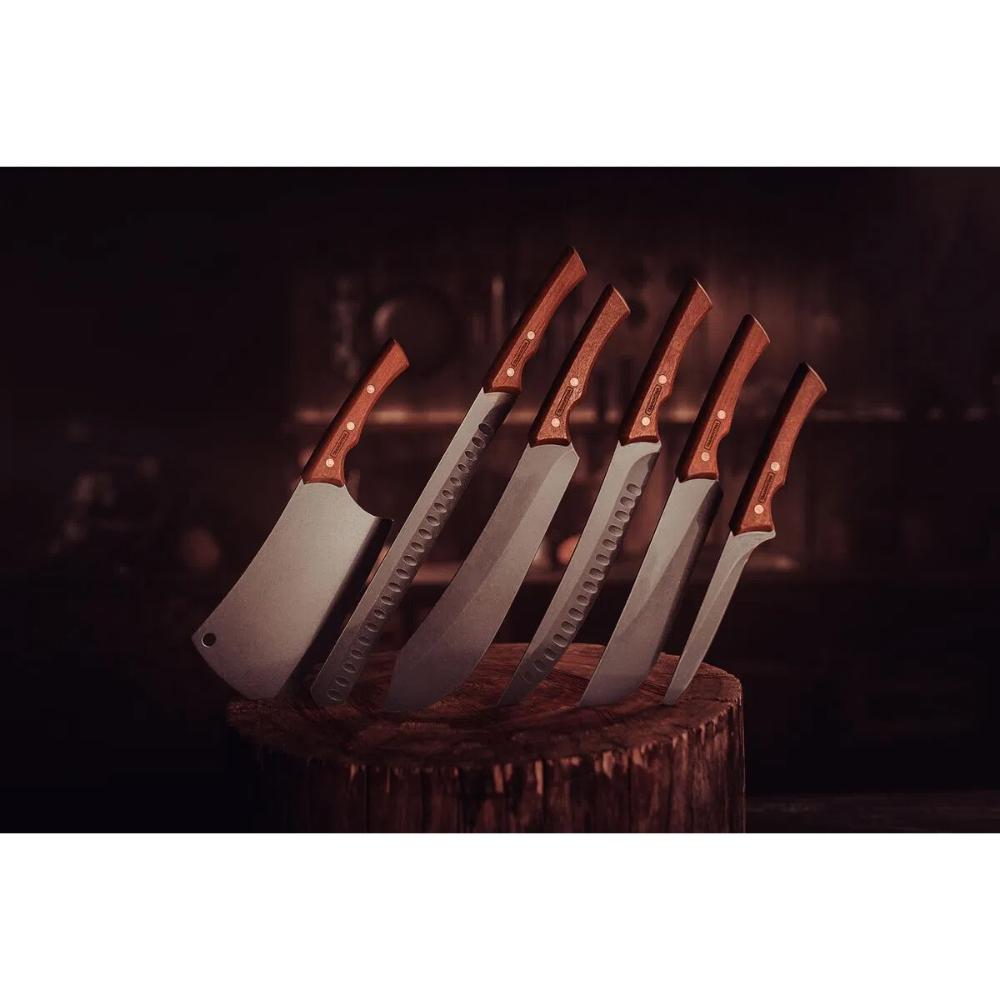 Faca para Carne Tramontina Churrasco Lâmina Aço Inox Escurec