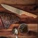 Faca para Churrasco Carne Tramontina 8' com Lâmina em Aço Inox e Cabo de Madeira Natural