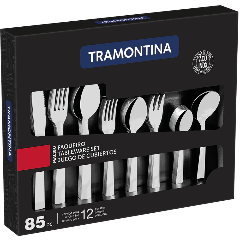 Faqueiro Tramontina Malibu 85 Peças Aço Inox Jogo de Talhere
