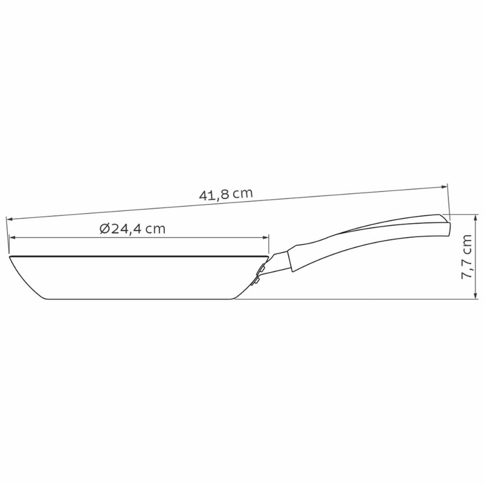 Frigideira 24cm 1,2L Tramontina Antiaderente Starflon Max To