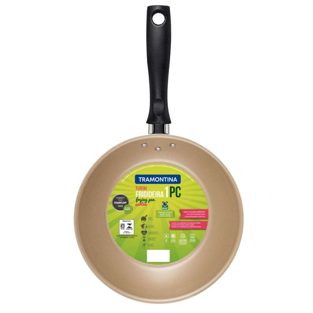 Frigideira Antiaderente Tramontina Turim 20cm Alumínio Starflon Max Vermelha 0,8L