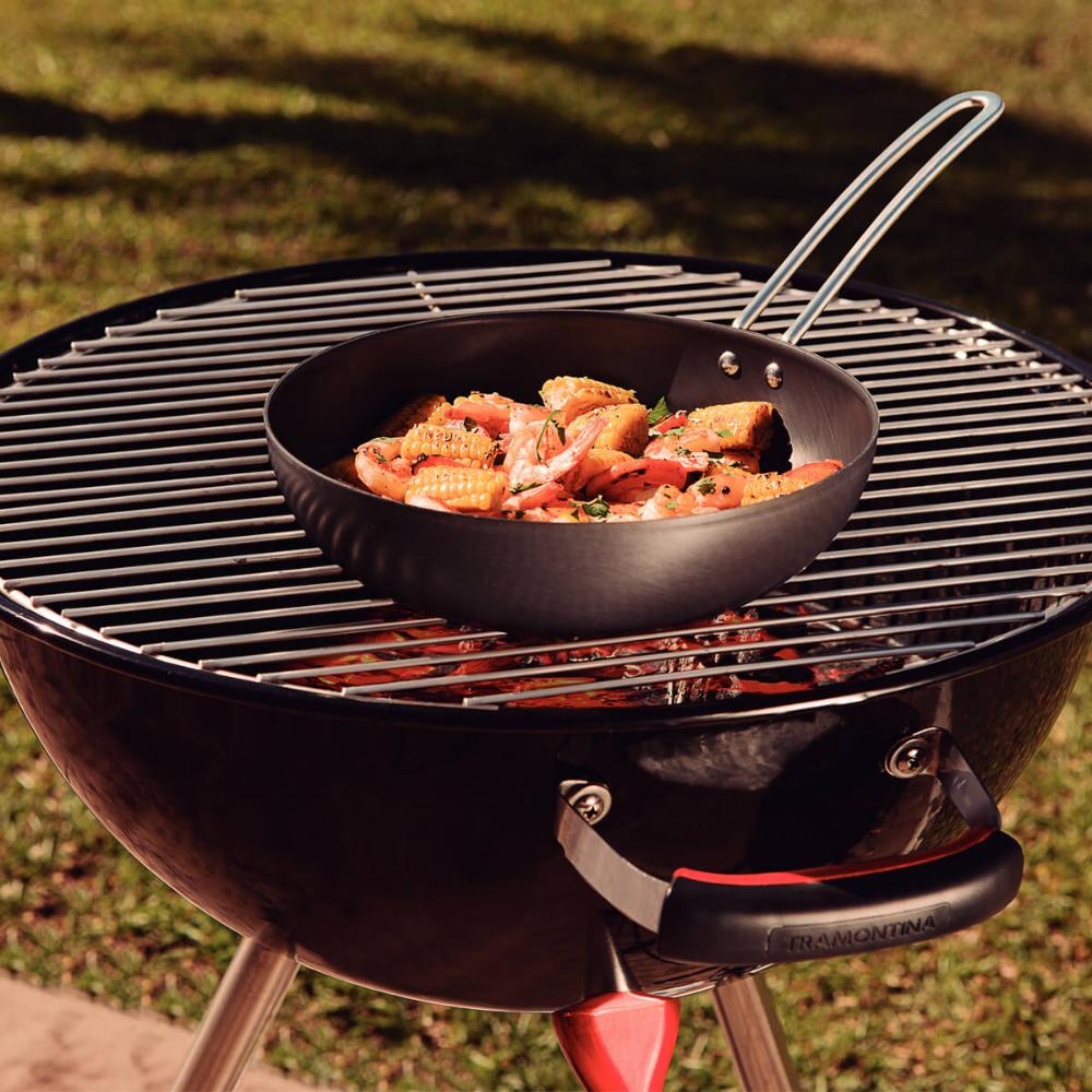 Frigideira Grelha Wok Tramontina Churrasco 2,2L para Grelhar